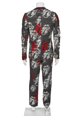 A Comme des Gar&ccedil;ons men's Rolling Stones print brushed rayon suit, Spring-Summer 2006 - 4