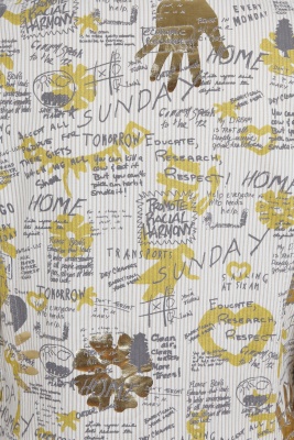 A Comme des Gar&ccedil;ons men's printed brown and white striped cotton suit, Spring-Summer 2007 - 7