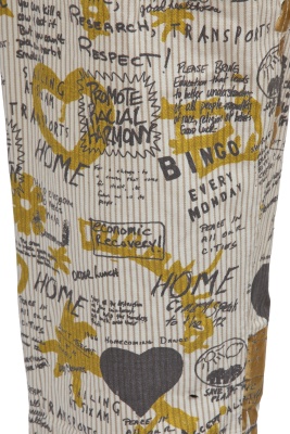 A Comme des Gar&ccedil;ons men's printed brown and white striped cotton suit, Spring-Summer 2007 - 11