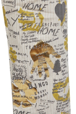 A Comme des Gar&ccedil;ons men's printed brown and white striped cotton suit, Spring-Summer 2007 - 12
