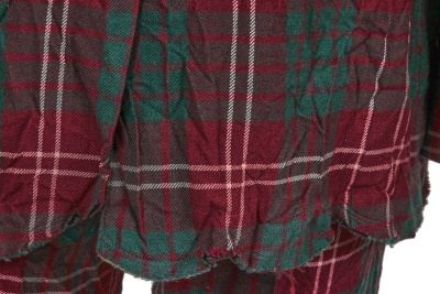 A Comme des Gar&ccedil;ons men's burgundy and green tartan wool suit, Autumn-Winter 2008-09 - 6