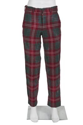 A Comme des Gar&ccedil;ons men's burgundy and green tartan wool suit, Autumn-Winter 2008-09 - 8