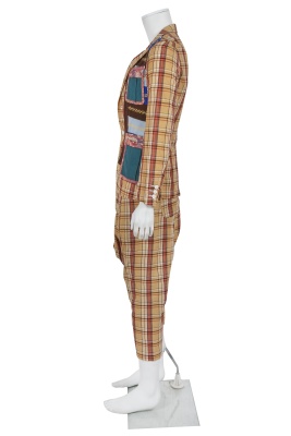 A Comme des Gar&ccedil;ons men's brown and red plaid cotton suit, Spring-Summer 2010 - 3