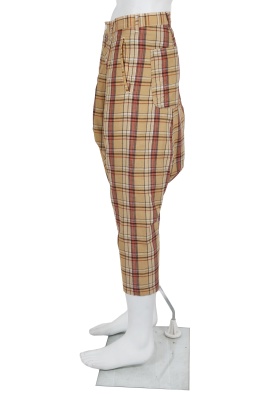 A Comme des Gar&ccedil;ons men's brown and red plaid cotton suit, Spring-Summer 2010 - 8
