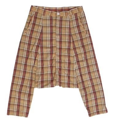 A Comme des Gar&ccedil;ons men's brown and red plaid cotton suit, Spring-Summer 2010 - 10