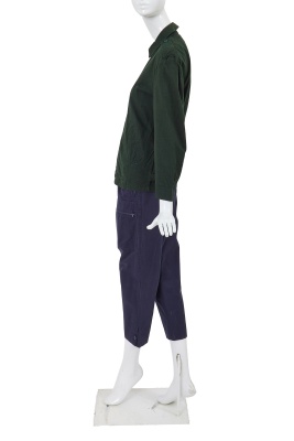 A Comme des Gar&ccedil;ons blue and green cotton ensemble, early 1980s - 2
