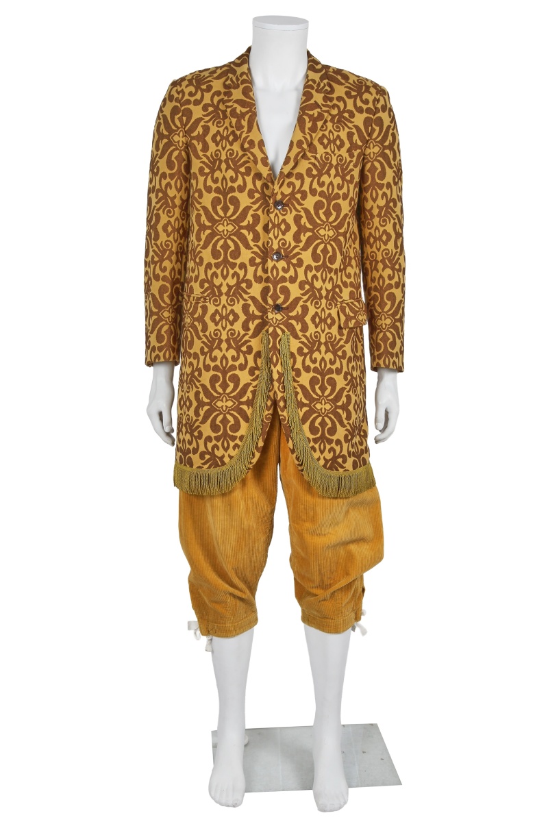 A Comme des Gar&ccedil;ons men's mustard yellow and brown ensemble, Autumn-Winter 2013-14