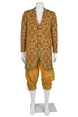 A Comme des Gar&ccedil;ons men's mustard yellow and brown ensemble, Autumn-Winter 2013-14