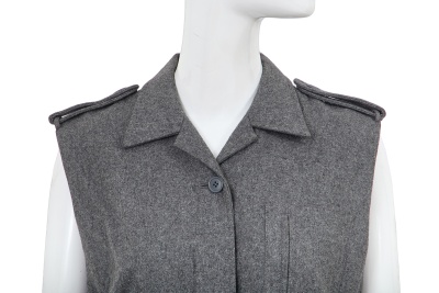 A Comme des Gar&ccedil;ons grey felted wool dress, early 1980s - 4