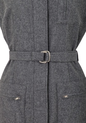 A Comme des Gar&ccedil;ons grey felted wool dress, early 1980s - 5