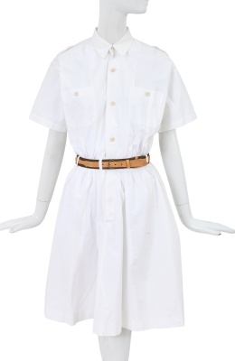 A Comme des Gar&ccedil;ons white poplin dress, early 1980s