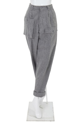A Comme des Gar&ccedil;ons grey and beige wool ensemble, early 1980s - 5