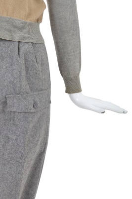 A Comme des Gar&ccedil;ons grey and beige wool ensemble, early 1980s - 8
