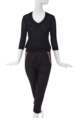A Comme des Gar&ccedil;ons black ensemble, early 1980s