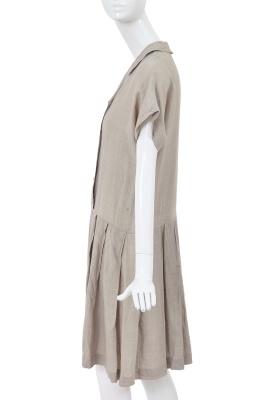 A Comme des Gar&ccedil;ons grey hemp dress, probably Spring-Summer 1981 - 2