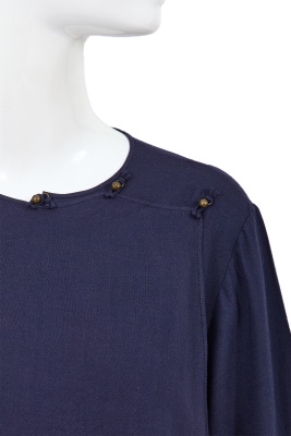 A Comme des Gar&ccedil;ons navy cotton ensemble, probably Spring-Summer 1981 - 5