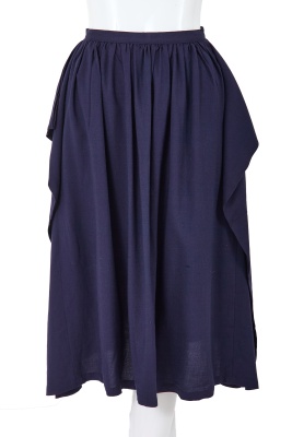 A Comme des Gar&ccedil;ons navy cotton ensemble, probably Spring-Summer 1981 - 7