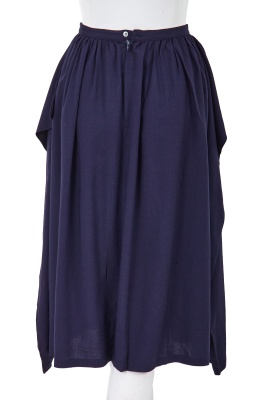 A Comme des Gar&ccedil;ons navy cotton ensemble, probably Spring-Summer 1981 - 8