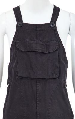 A pair of Comme des Gar&ccedil;ons black cotton dungarees, circa 1981 - 4