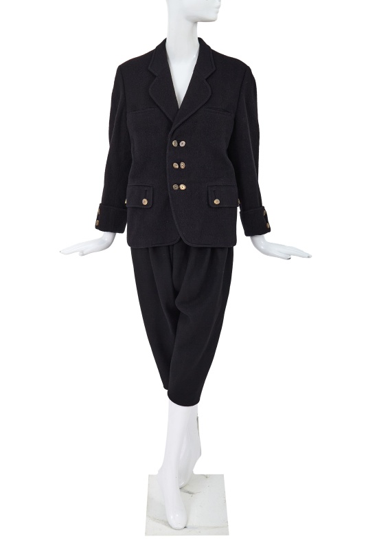 A Comme des Gar&ccedil;ons black wool ensemble, 'Pirates' collection, Autumn-Winter 1981-82