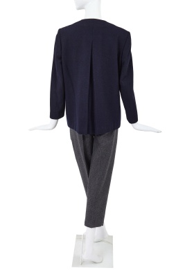 A Comme des Gar&ccedil;ons navy and grey wool ensemble, 'Pirates' collection, Autumn-Winter 1981-82 - 3