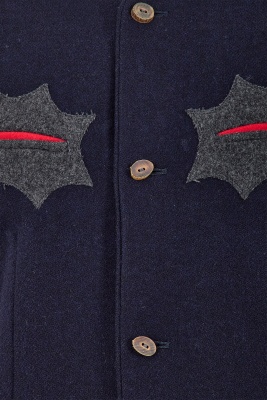 A Comme des Gar&ccedil;ons navy and grey wool ensemble, 'Pirates' collection, Autumn-Winter 1981-82 - 6