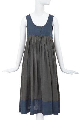 A Comme des Gar&ccedil;ons blue and grey dress, 1977