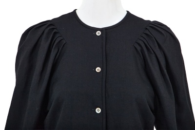 A Comme des Gar&ccedil;ons black and blue wool ensemble, probably 'Pirates' collection, Autumn-Winter 1981-82 - 4