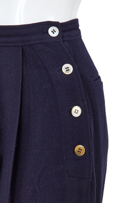 A Comme des Gar&ccedil;ons black and blue wool ensemble, probably 'Pirates' collection, Autumn-Winter 1981-82 - 10