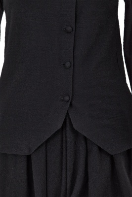 A Comme des Gar&ccedil;ons black wool ensemble, probably 'Pirates' collection, Autumn-Winter 1981-82 - 5