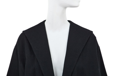 A Comme des Gar&ccedil;ons black wool cr&ecirc;pe coat, probably 'Pirates' collection, Autumn-Winter 1981-82 - 4