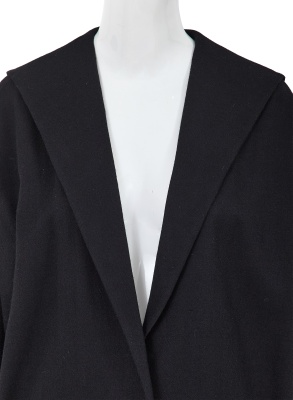 A Comme des Gar&ccedil;ons black wool cr&ecirc;pe coat, probably 'Pirates' collection, Autumn-Winter 1981-82 - 5