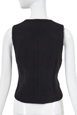 A Comme des Gar&ccedil;ons black boucl&eacute; wool waistcoat, 'Pirates' collection, Autumn-Winter 1981-82 - 3