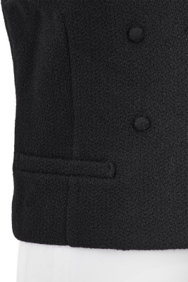 A Comme des Gar&ccedil;ons black boucl&eacute; wool waistcoat, 'Pirates' collection, Autumn-Winter 1981-82 - 5