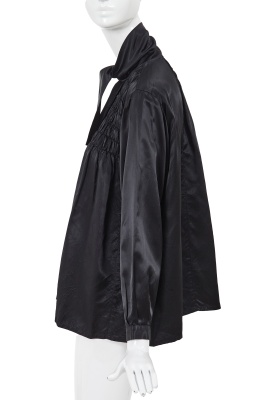 A Comme des Gar&ccedil;ons black satin smock, 'Indigo Dye and Twist' collection, Spring-Summer 1982 - 2