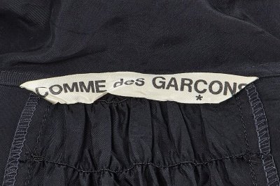 A Comme des Gar&ccedil;ons black satin smock, 'Indigo Dye and Twist' collection, Spring-Summer 1982 - 6