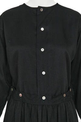 A Comme des Gar&ccedil;ons black rayon dress, probably 'Indigo Dye and Twist' collection, Spring-Summer 1982 - 4