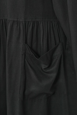 A Comme des Gar&ccedil;ons black rayon dress, probably 'Indigo Dye and Twist' collection, Spring-Summer 1982 - 5