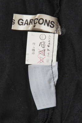 A Comme des Gar&ccedil;ons black rayon dress, probably 'Indigo Dye and Twist' collection, Spring-Summer 1982 - 6