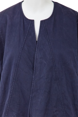 A Comme des Gar&ccedil;ons blue and white cotton ensemble, probably 'Indigo Dye and Twist' collection, Spring-Summer 1982 - 6