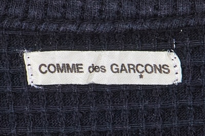 A Comme des Gar&ccedil;ons blue and white cotton ensemble, probably 'Indigo Dye and Twist' collection, Spring-Summer 1982 - 12