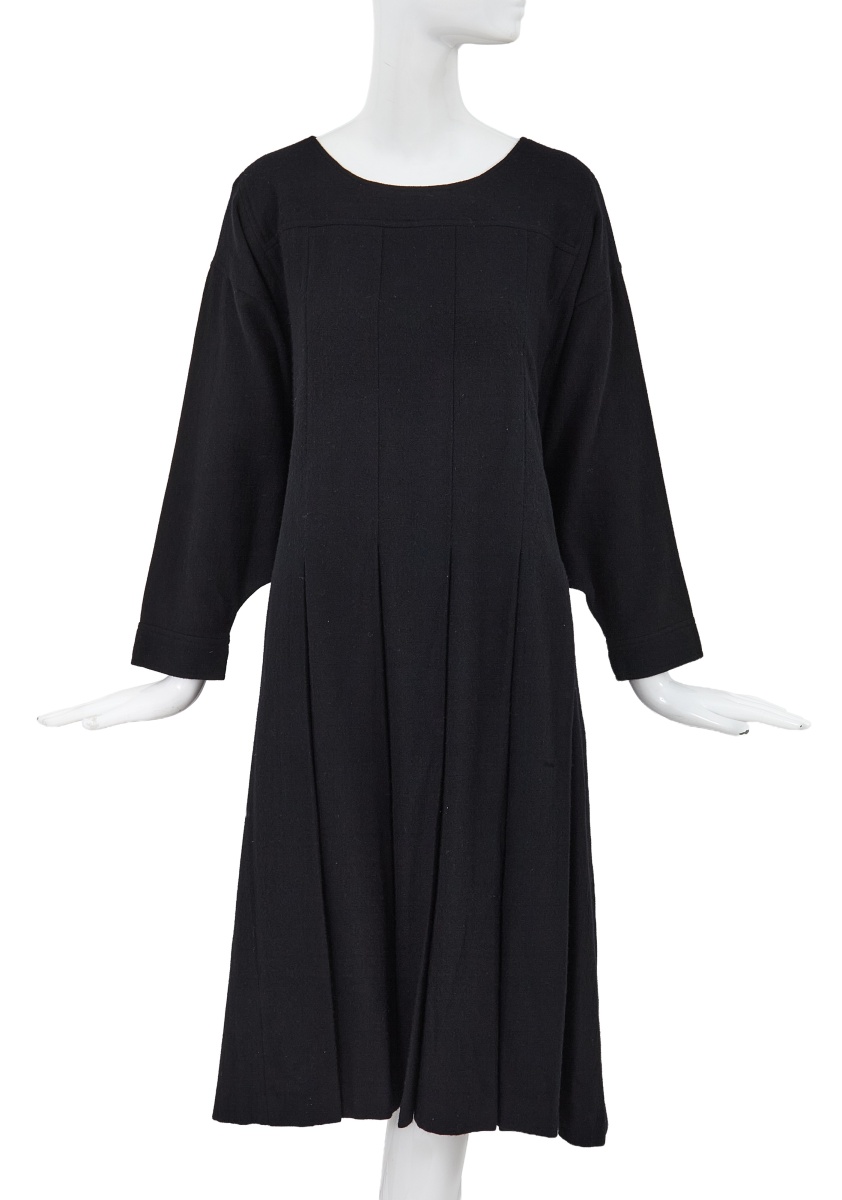 A Comme des Gar&ccedil;ons black wool dress, circa 1982