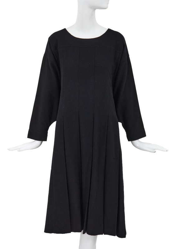 A Comme des Gar&ccedil;ons black wool dress, circa 1982
