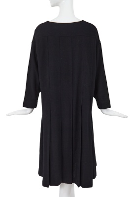 A Comme des Gar&ccedil;ons black wool dress, circa 1982 - 3