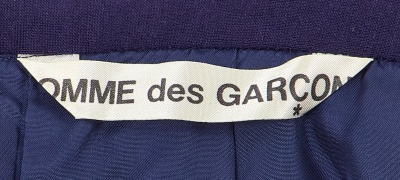 A Comme des Gar&ccedil;ons navy wool jersey pinafore skirt, circa 1982 - 7