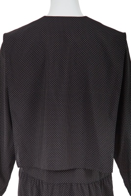 A Comme des Gar&ccedil;ons black and grey spotted wool dress, circa 1982 - 5