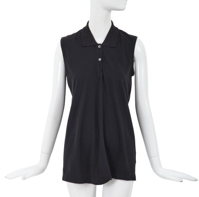 A Comme des Gar&ccedil;ons ink blue cotton jersey top, circa 1982 - 3