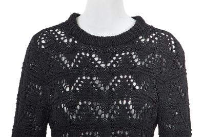A Comme des Gar&ccedil;ons black knitted cotton sweater, circa 1982 - 4