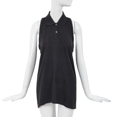 A Comme des Gar&ccedil;ons navy cotton jersey top, circa 1982 - 3