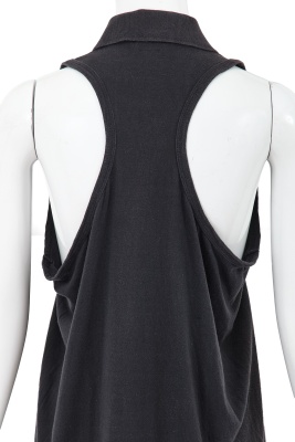 A Comme des Gar&ccedil;ons navy cotton jersey top, circa 1982 - 5
